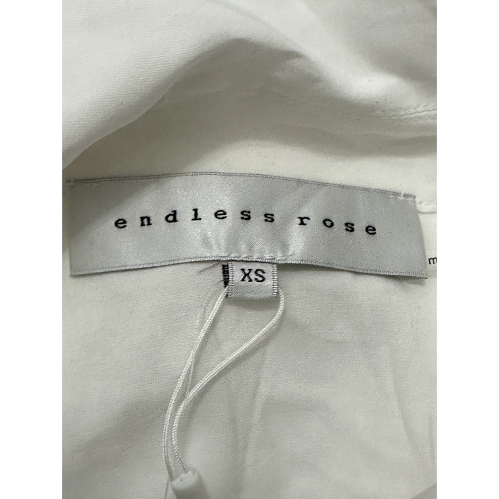 Other Endless Rose Blouse Oversized Fit Button Down White XS NWOT Size XS / US 0-2 / IT 36-38 - 8 Thumbnail