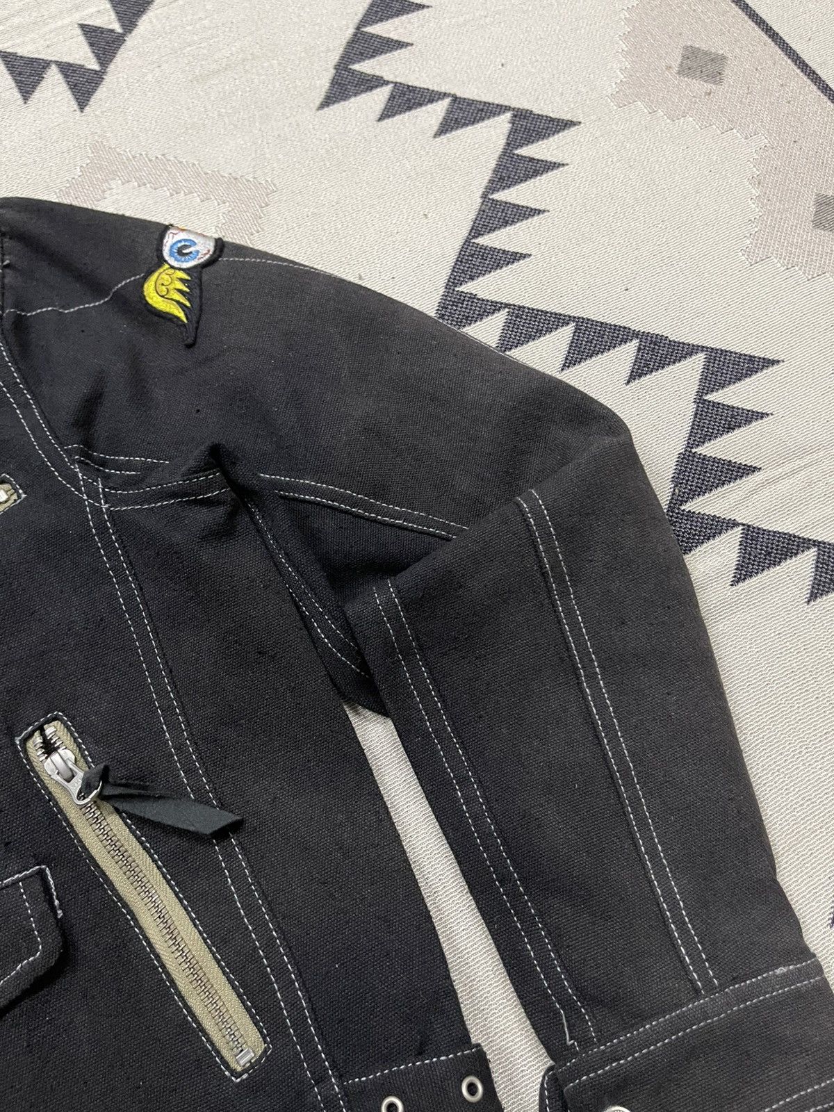 Von Dutch 2000s VON DUTCH MOTORS COTTON BIKER JACKETFADED JACKET Size US M / EU 48-50 / 2 - 11 Thumbnail