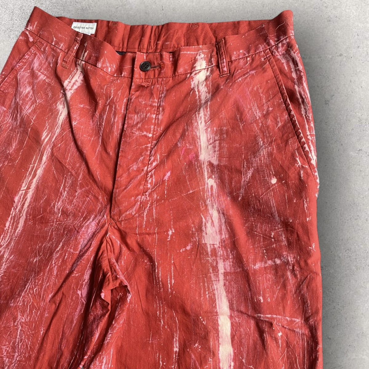Dries Van Noten Dries Van Noten Red Degraded Pants Size US 30 / EU 46 - 5 Thumbnail