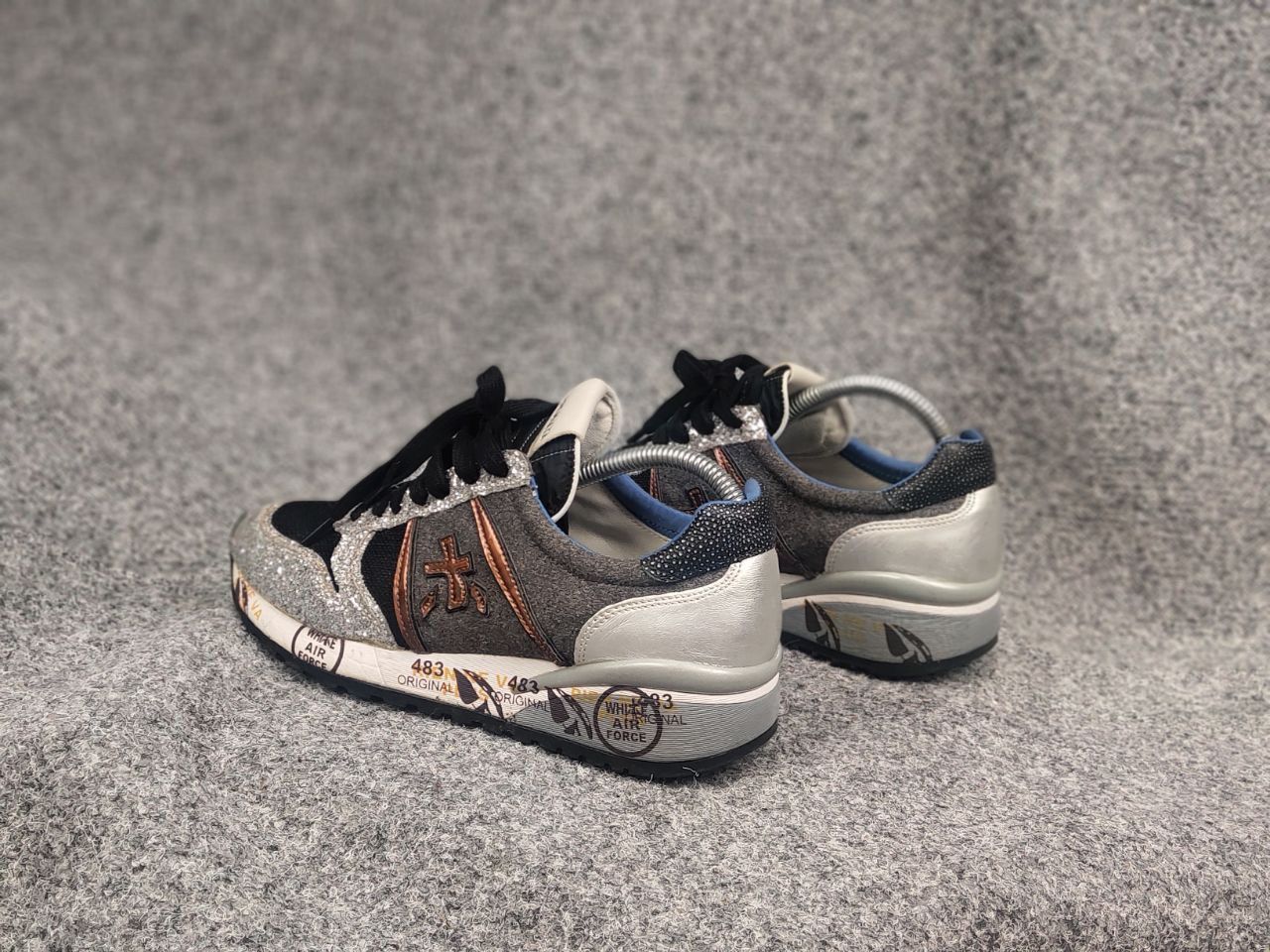 Premiata Premiata Italy Design Diane glitter toe sneakers Leather Size US 7 / IT 37 - 9 Thumbnail