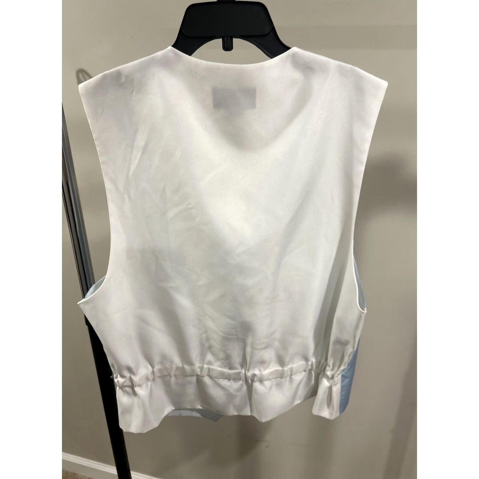 Pronto Uomo Pronto Uomo Mens Large Light Blue 6 Button Vest Lined Size US L / EU 52-54 / 3 - 5 Thumbnail