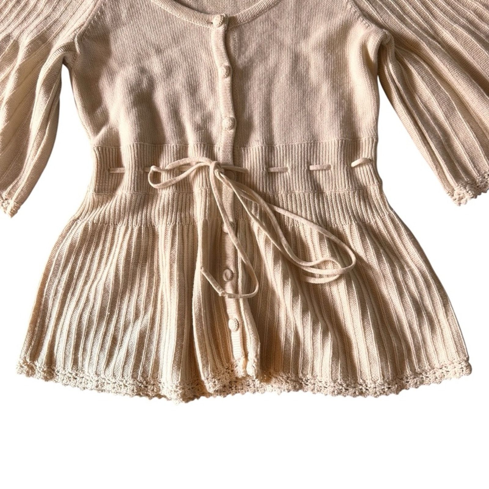 Juicy Couture Juicy Couture Wool Cashmere Blend Cardigan – Cream – Size M Size M / US 6-8 / IT 42-44 - 5 Thumbnail