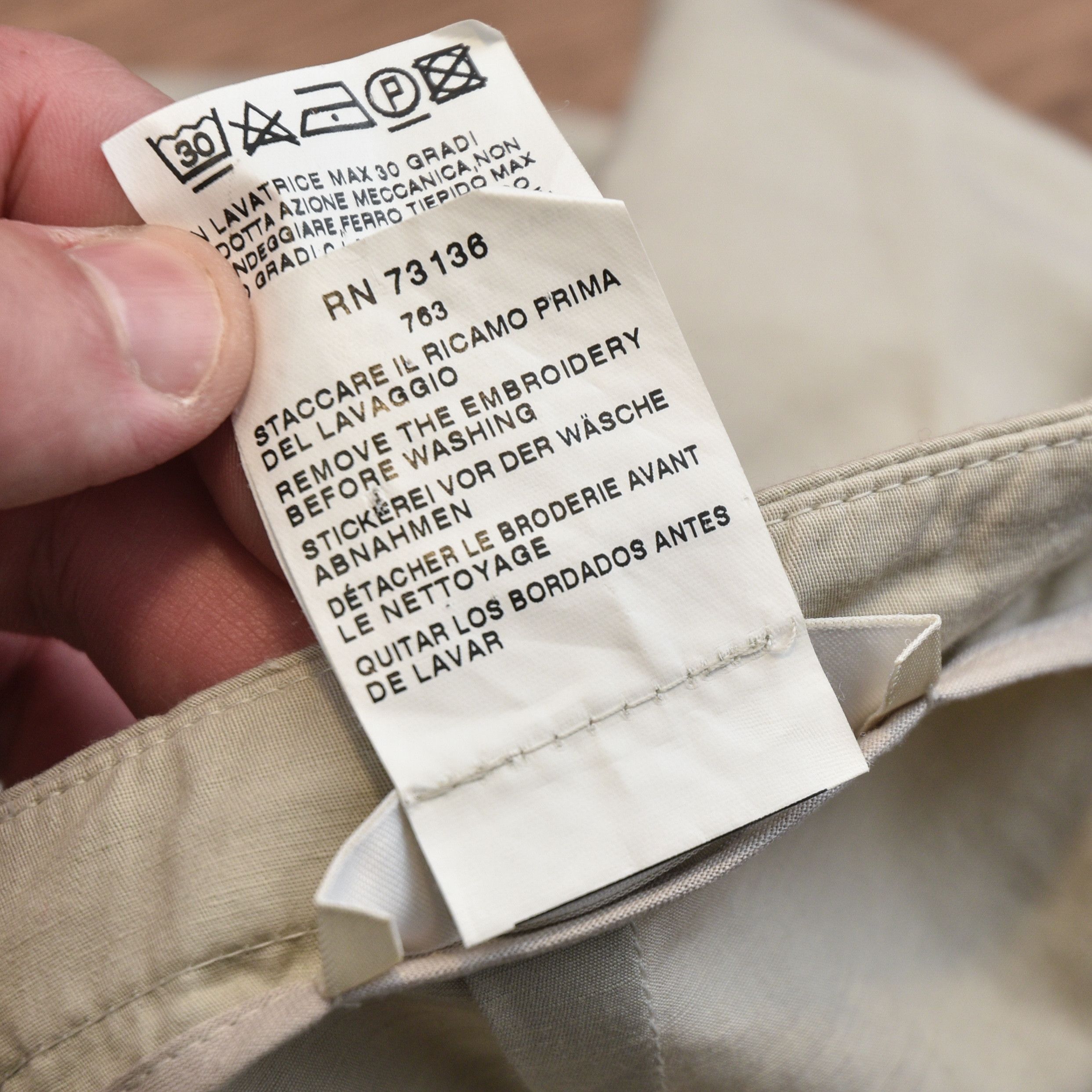 Max Mara MAX MARA Beige Cotton Linen Skirt Crystal Jewel Embellished Size 28" / US 6 / IT 42 - 11 Thumbnail
