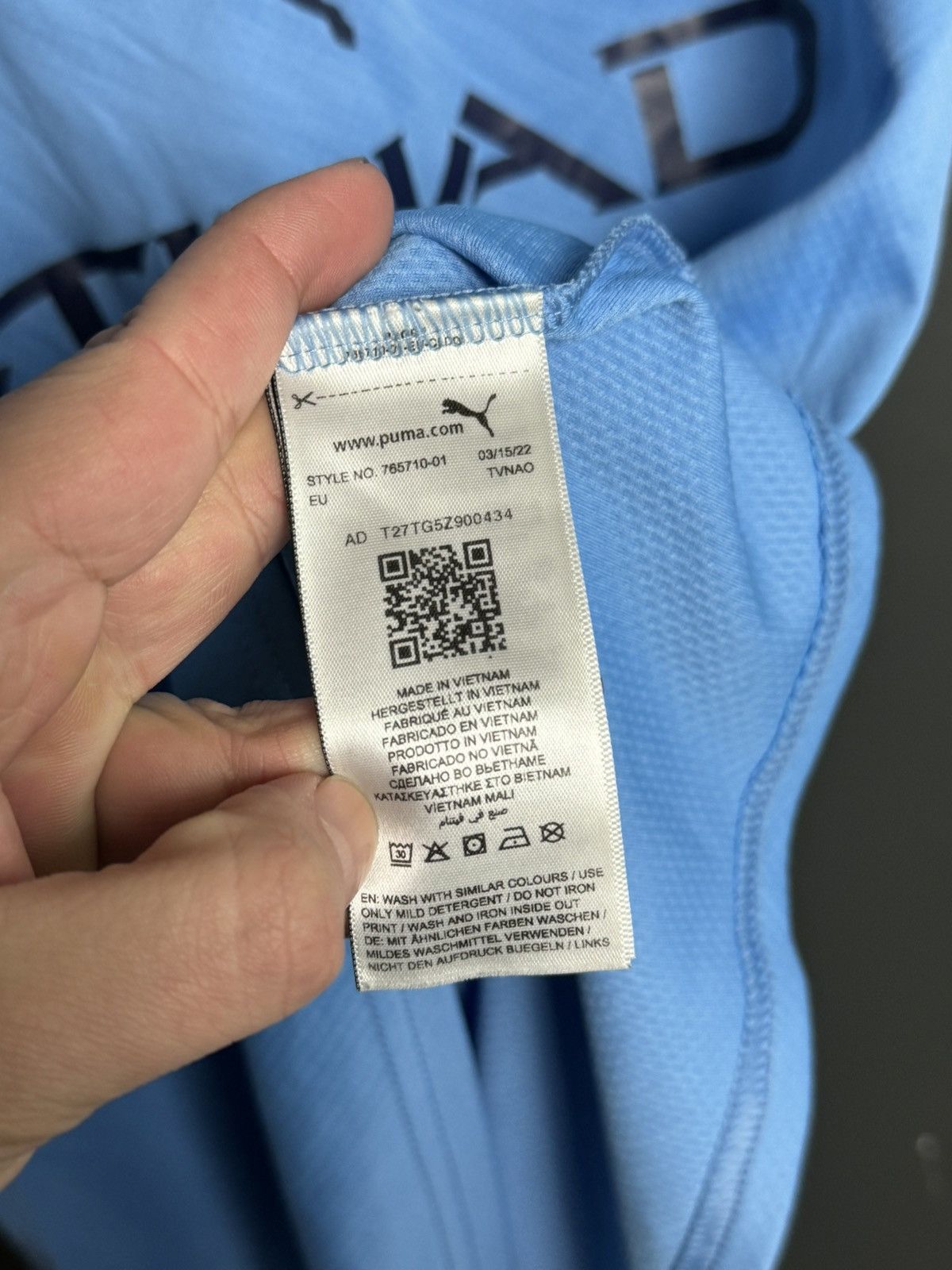 Puma Manchester City 22/23 Home Football Jersey Size US S / EU 44-46 / 1 - 20 Thumbnail