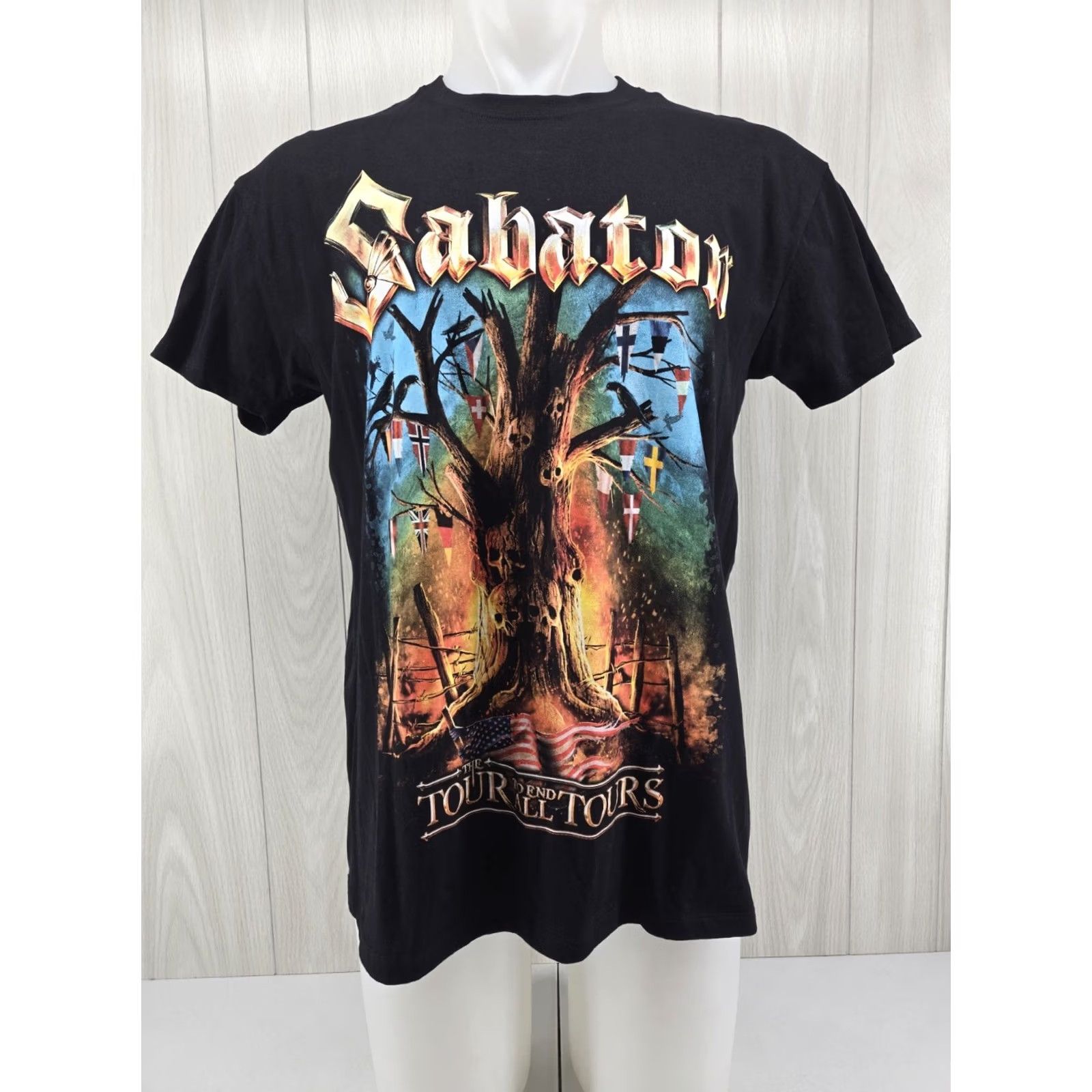 Vintage VINTAGE Sabaton Band Tour 2024 Concert Black T Shirt Men Full Print DBL Large XXL? Size US L / EU 52-54 / 3 - 2 Thumbnail