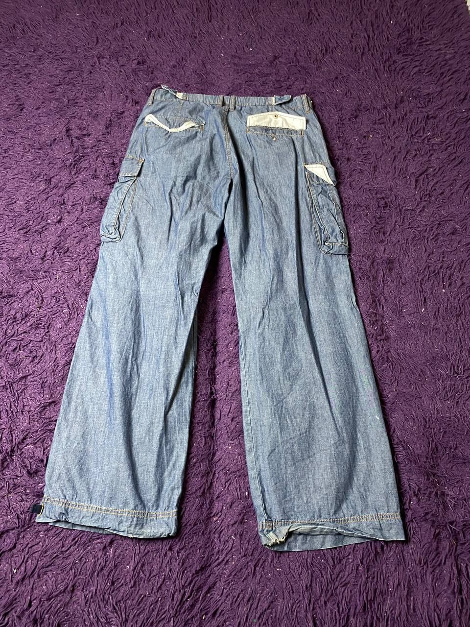Ferre Vintage 90s Ferre Jeans crazy cargo denim pants with zippers Size 34" / US 12 / IT 48 - 17 Thumbnail