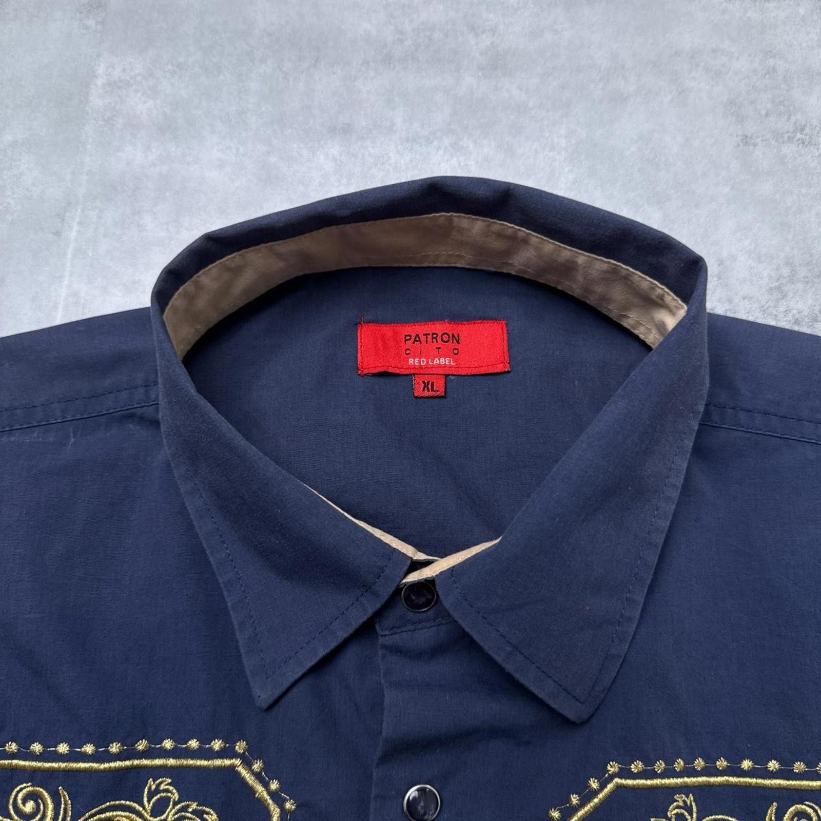 Affliction Y2K Patroncito 00s Blue Button Up Embroidered Shirt Size US XL / EU 56 / 4 - 3 Thumbnail