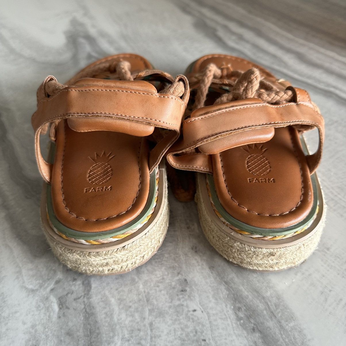 Farm Rio Farm Rio Sand Rope Tie Flatform Sandals Size US 9 / IT 39 - 4 Thumbnail