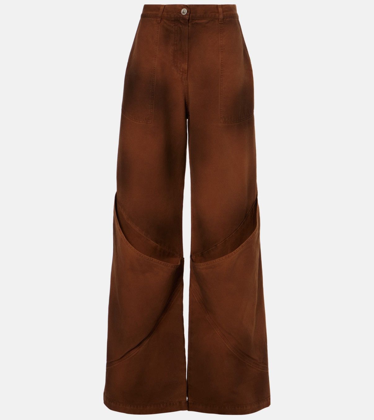 The Attico The Attico wide leg jeans camel Size 25" / US 0 / IT 36 - 13 Thumbnail