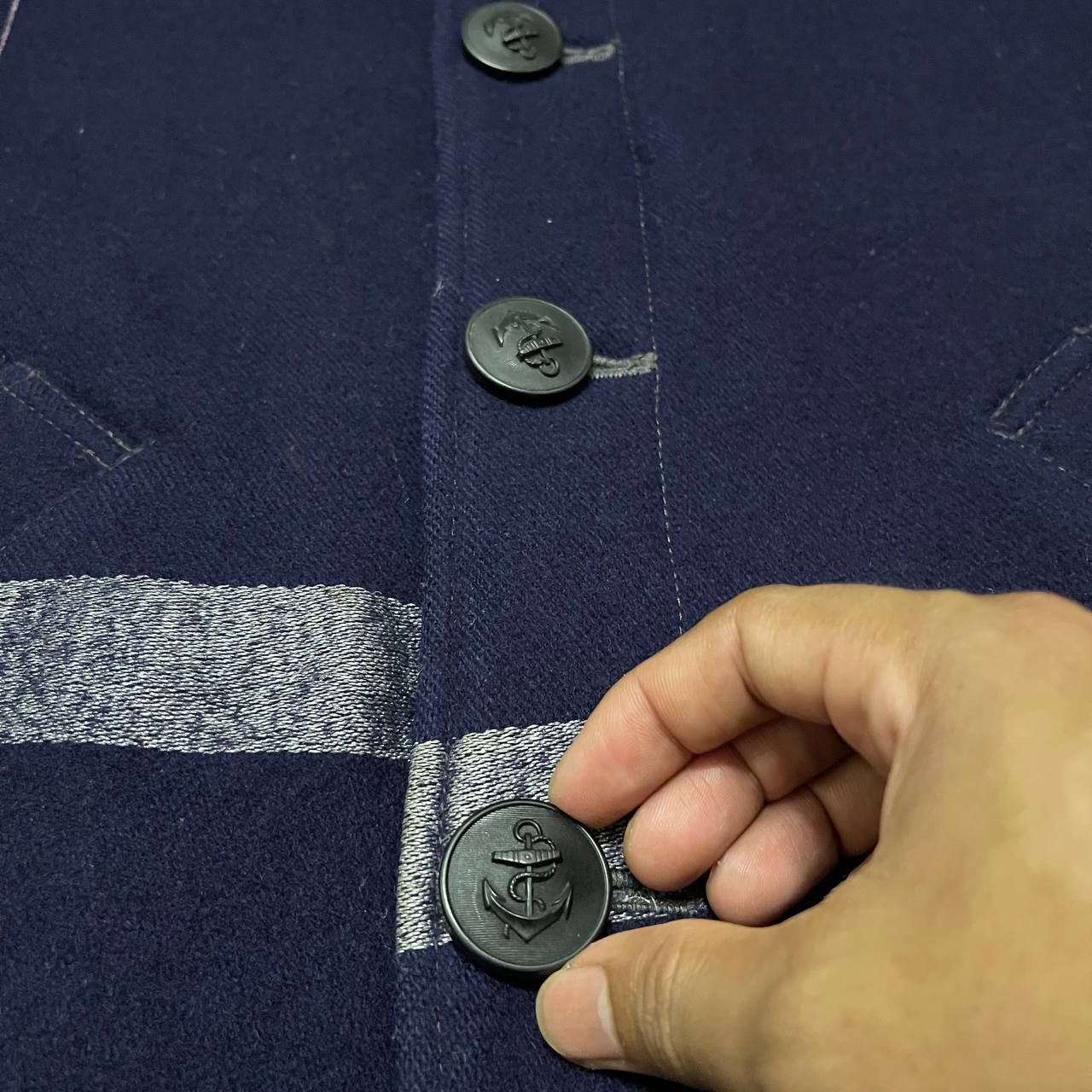 Blue Blue Japan Vintage Blue Blue Japan HR Market Wool Coat Size US M / EU 48-50 / 2 - 6 Thumbnail