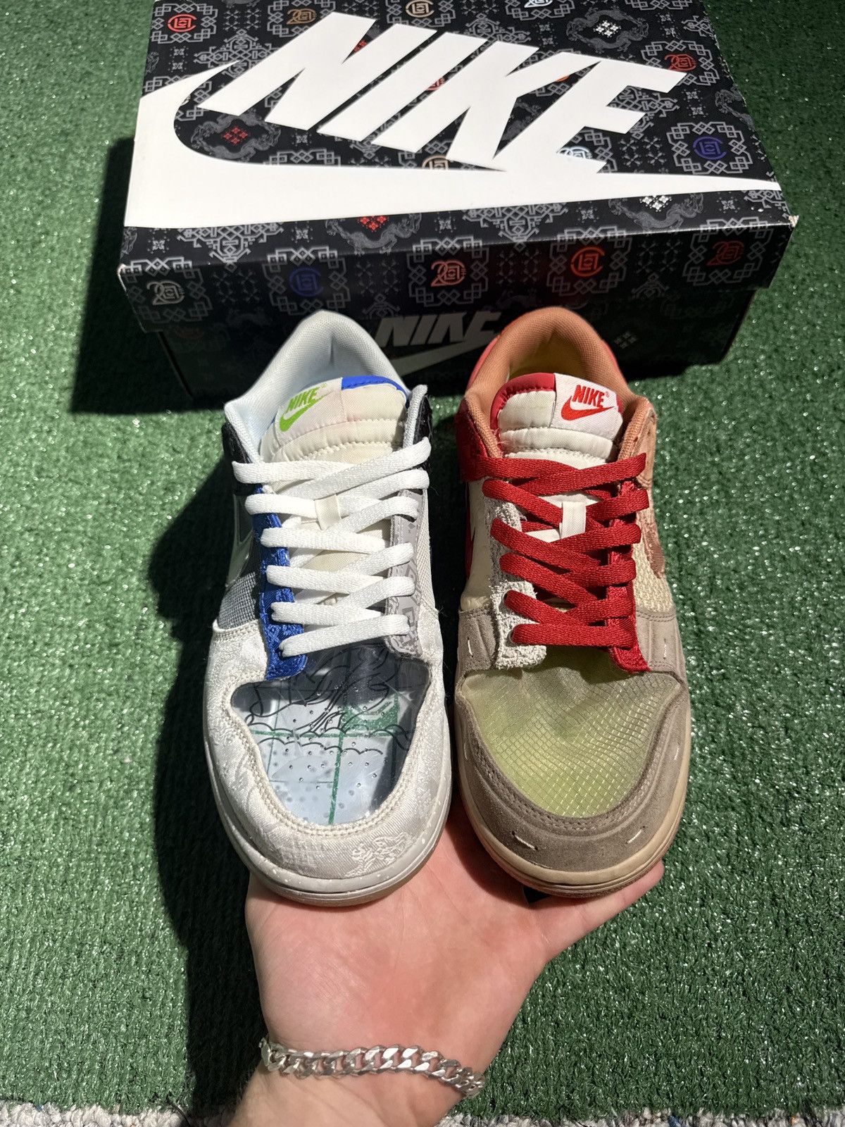 CLOT × Nike Nike dunk low Clot Sp What The CLOT size 9.5 Size US 9.5 / EU 42-43 - 3 Thumbnail