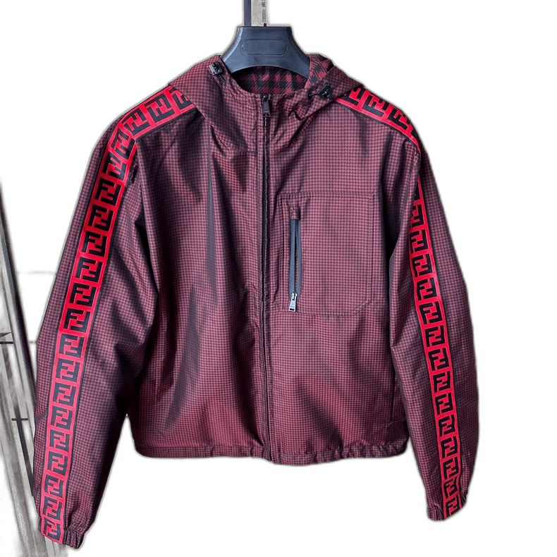 Fendi Fendi Checkered Hooded Jacket DoubleSided Size US L / EU 52-54 / 3 - 1 Thumbnail
