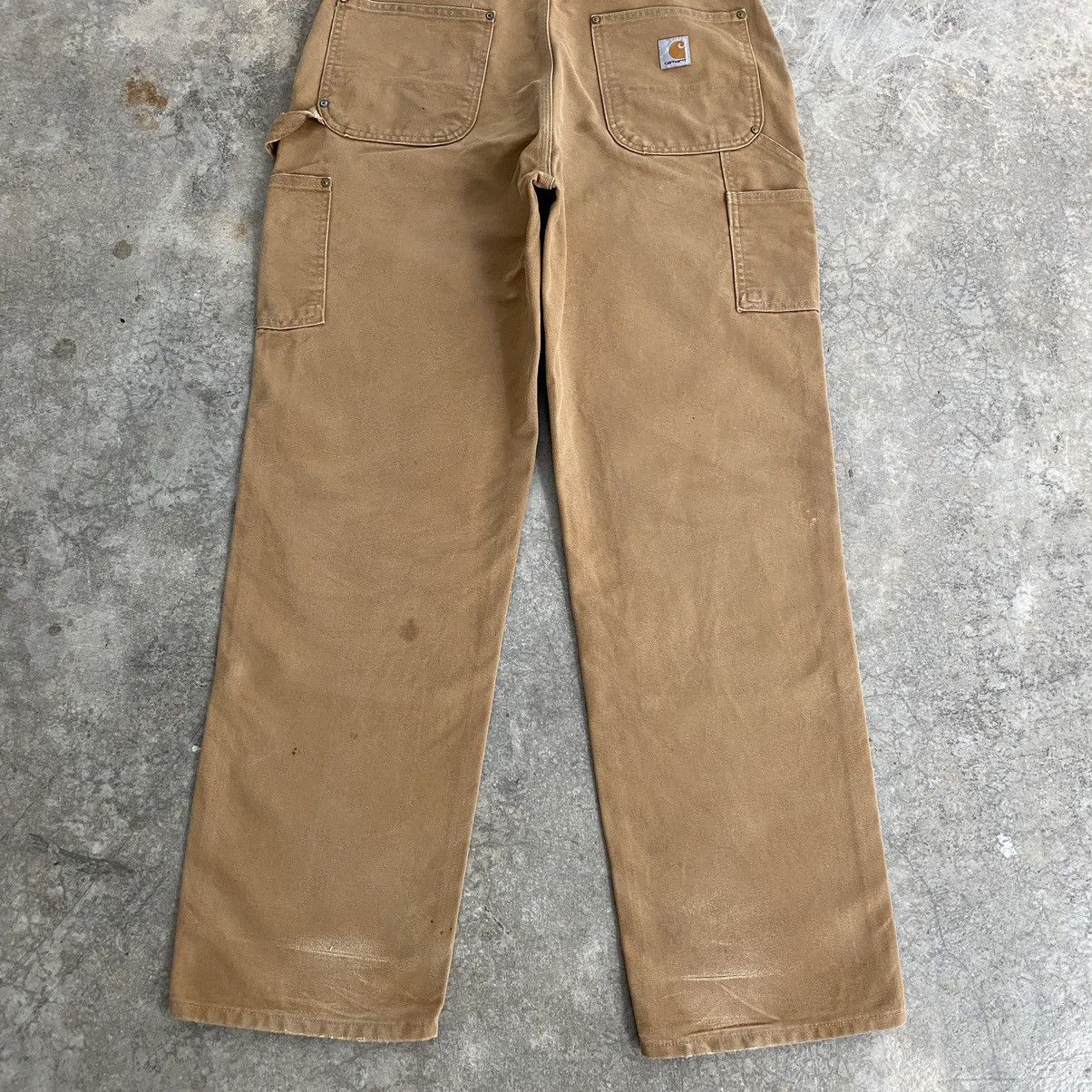 Carhartt VTG Carhartt Double Knee Faded Tan Dirty Carpenter Pants Size US 34 / EU 50 - 17 Thumbnail