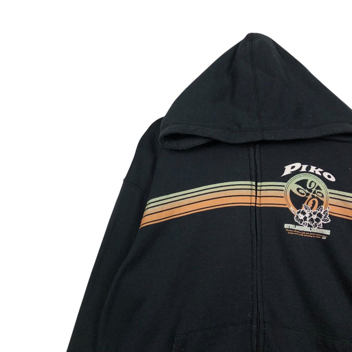 Japanese Brand × Vintage 📌Vintage Zipper Hoodie Sweater Piko Hawaii Big Logo Size US L / EU 52-54 / 3 - 8 Thumbnail