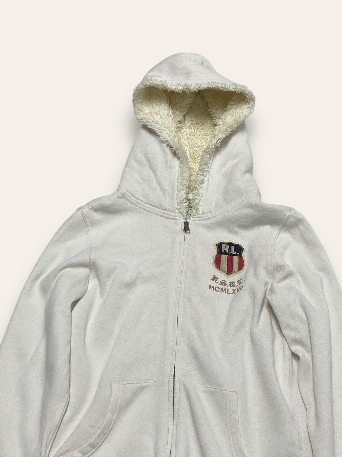 Ralph Lauren Vintage RALPH LAUREN Zip Hoodie Deep Pile Inside Y2K Size S / US 4 / IT 40 - 2 Thumbnail