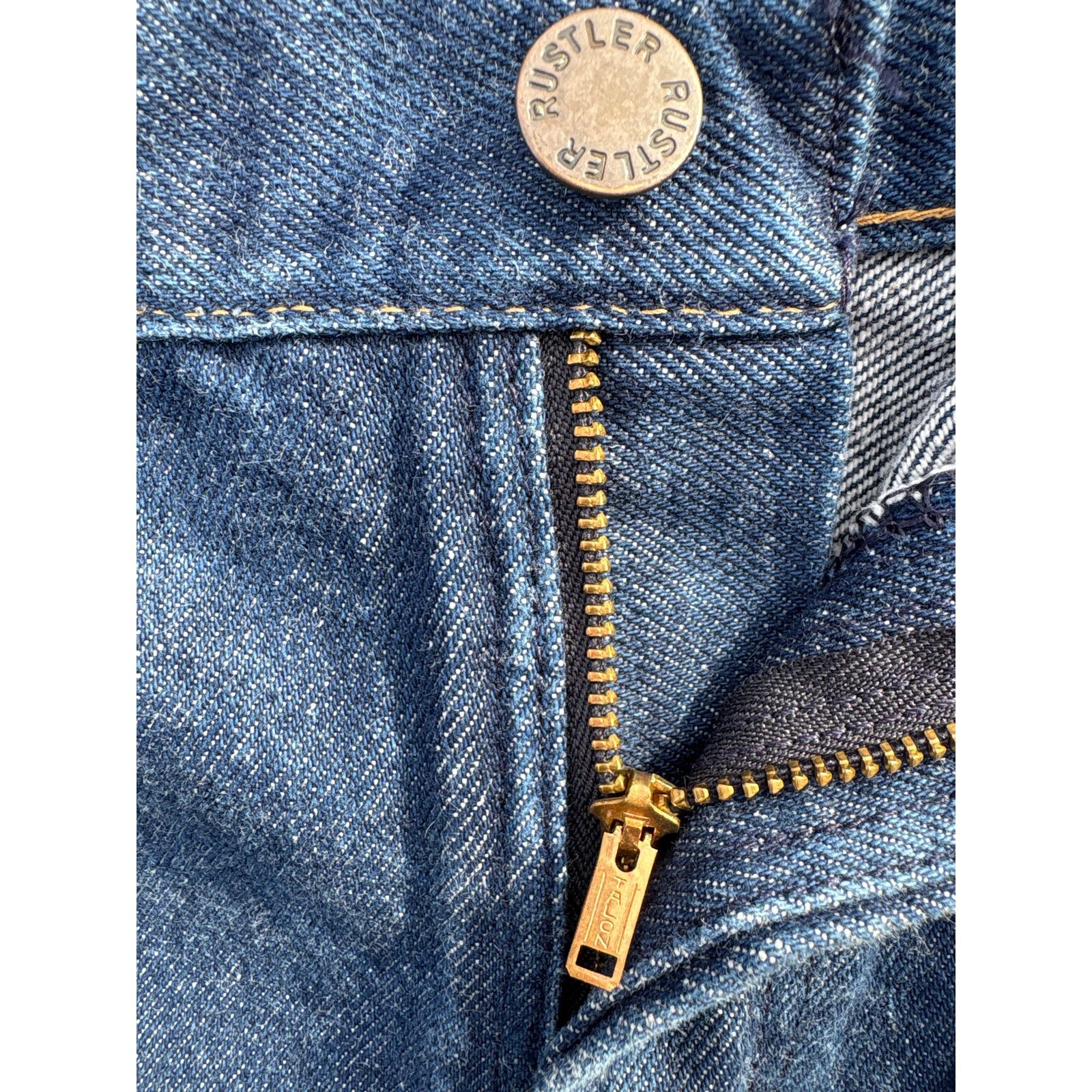 Rustler Vintage 70s Rustler Dark blue wash 36x30(34x29) talon zipper Size US 34 / EU 50 - 2 Thumbnail