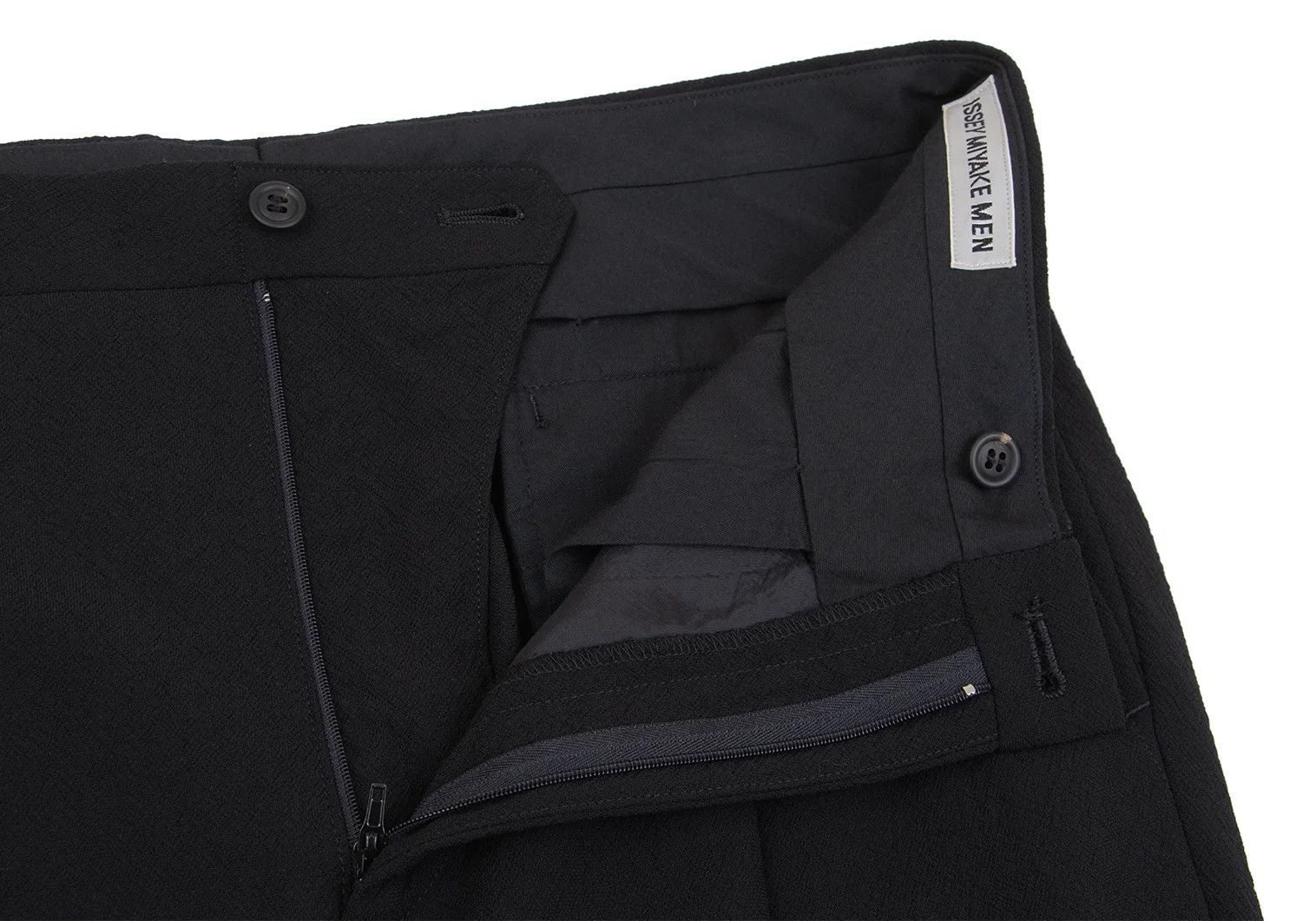 Issey Miyake Wool Two-Tack Tapered Pants in Black Size 3 Size US 34 / EU 50 - 5 Thumbnail