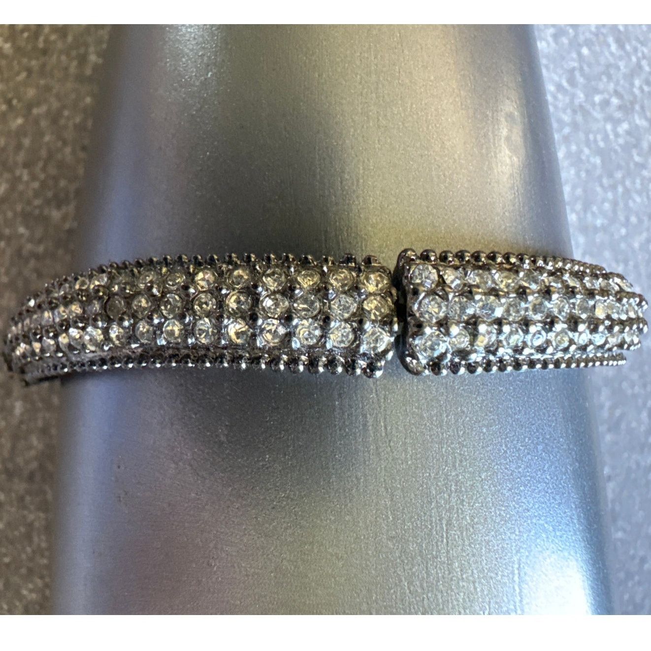 Other Rhinestone Pave Sections Stretch Bracelet Size ONE SIZE - 2 Thumbnail