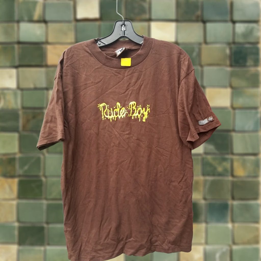 Vintage VINTAGE SKIPTOOTH SKATE SHIRT Mens T-Shirt M Brown Short Sleeve Graphic Tee 90s BMX Bike Size US M / EU 48-50 / 2 - 1 Thumbnail