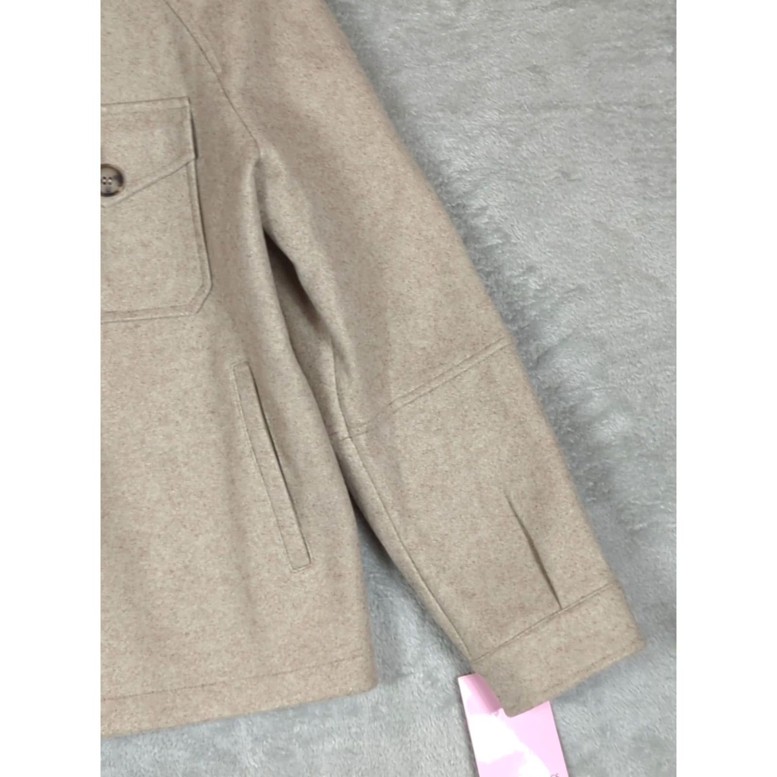 AVEC LES FILLES VINTAGE Anthropologie Avec Les Filles Jacket Womens L Oatmeal Relaxed fit Minimalist Size L / US 10 / IT 46 - 4 Thumbnail
