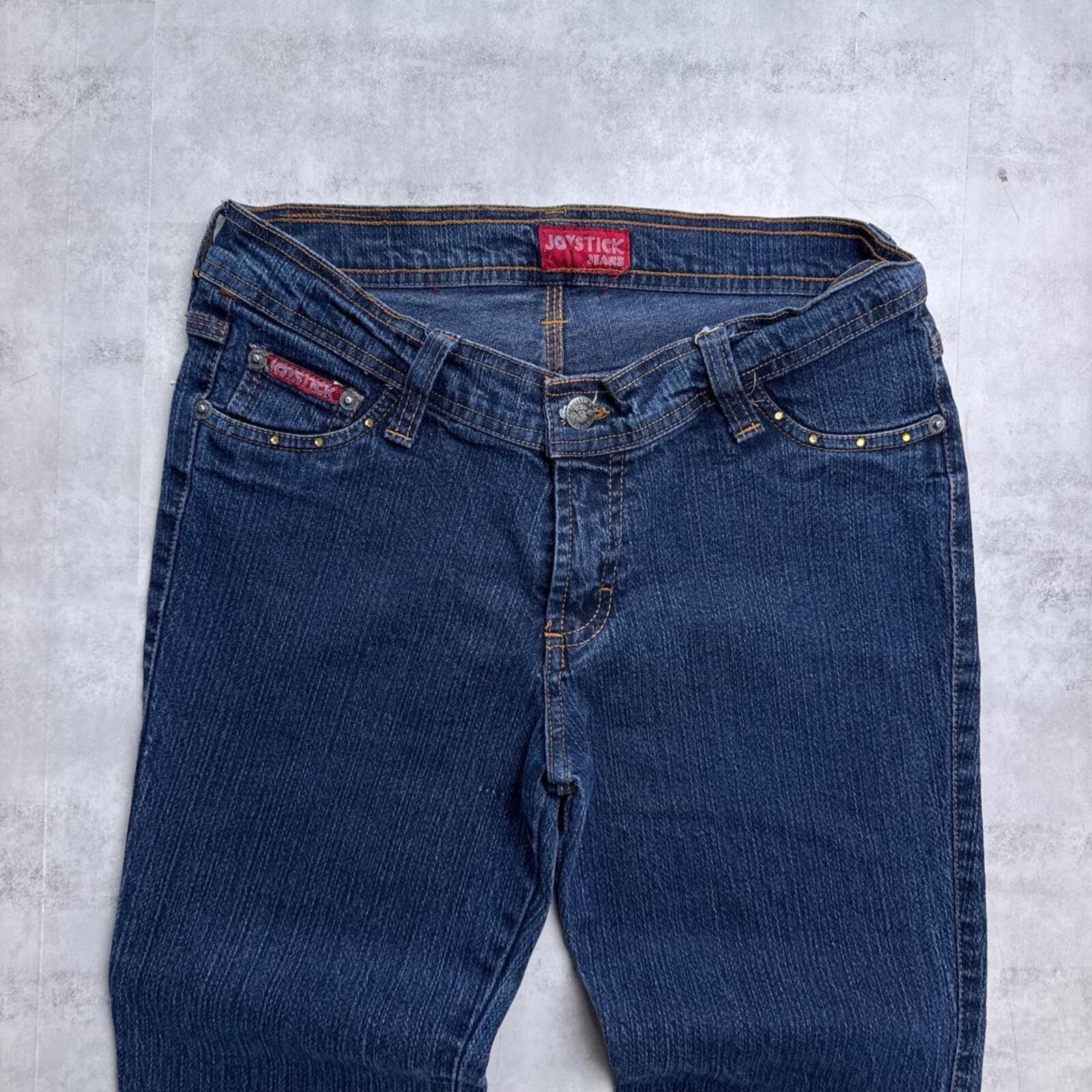 Other Y2K Joystick 00s Blue Flared Denim Jeans Size 30" / US 8 / IT 44 - 3 Thumbnail
