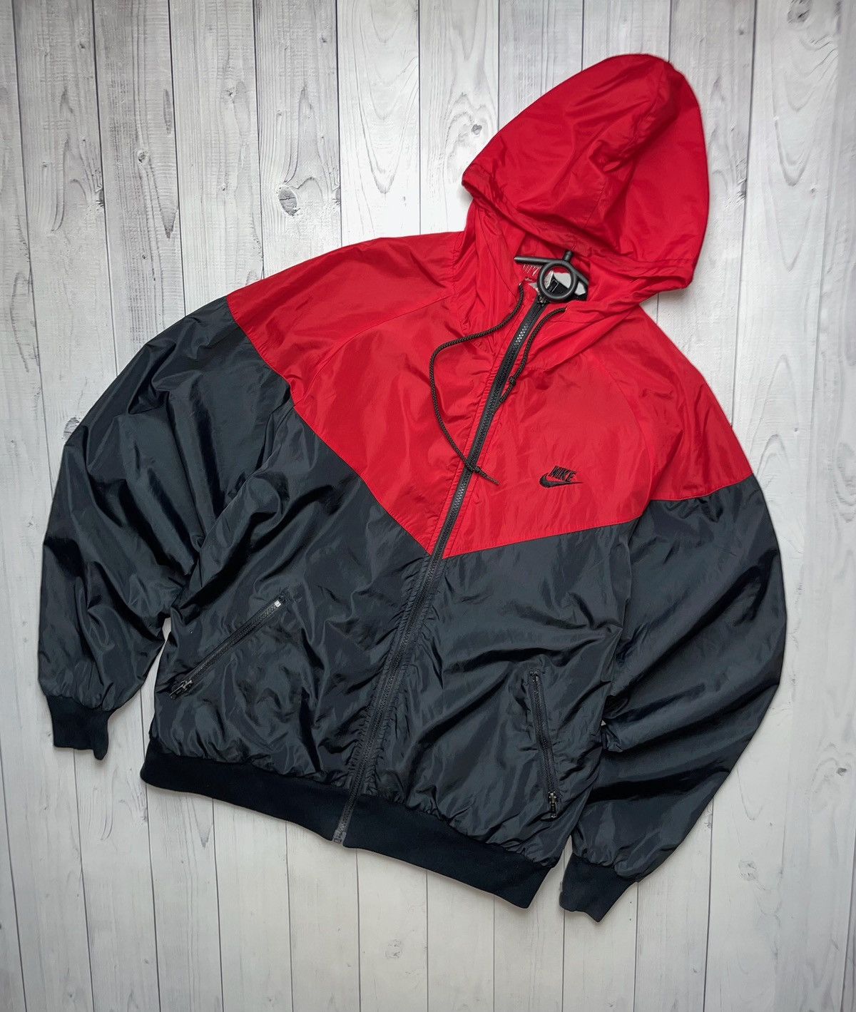 Nike × Vintage Vintage Nike Windrunner light jacket size XL red Size US XL / EU 56 / 4 - 1 Thumbnail