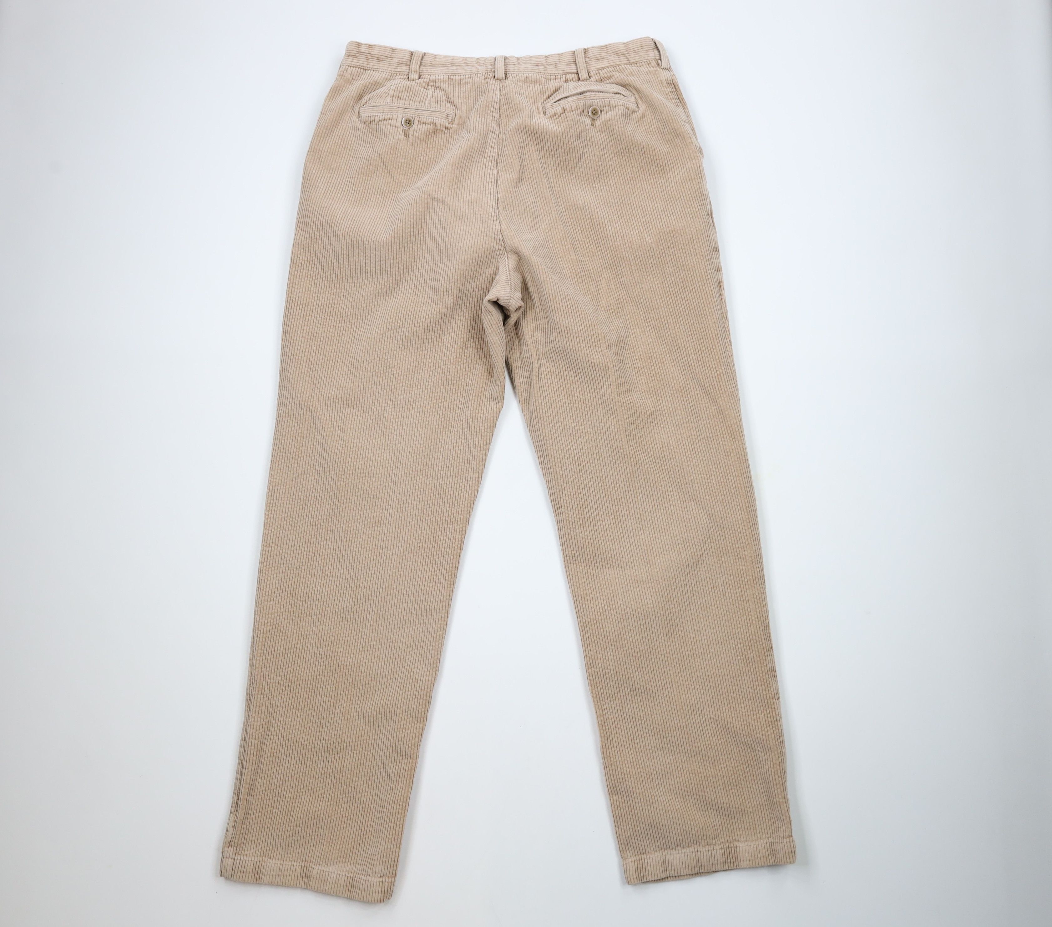 Vintage Vintage 90s Streetwear Wide Leg Corduroy Chino Pants Beige Size US 38 / EU 54 - 8 Thumbnail