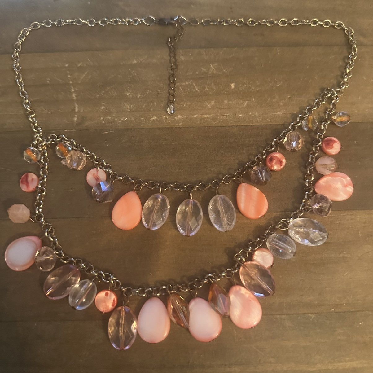 Other Gold tone layered bead and shell dangle necklace Size ONE SIZE - 2 Thumbnail