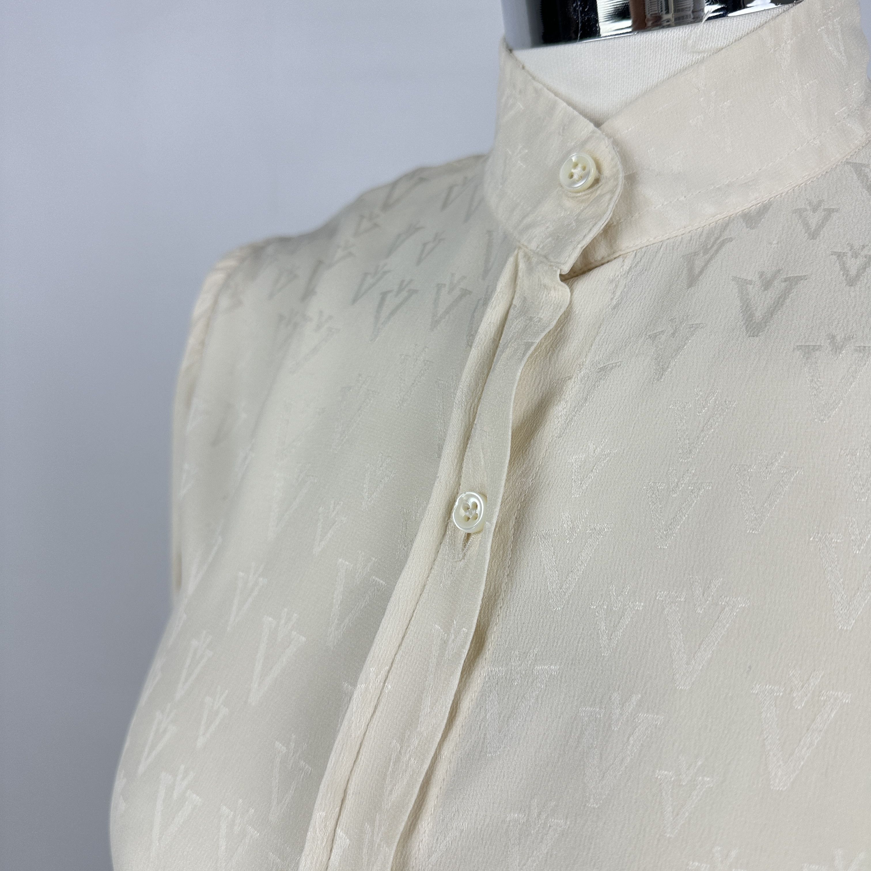 Valentino Camicia Valentino Boutique Seta Monogram – 10 UK Size M / US 6-8 / IT 42-44 - 8 Thumbnail