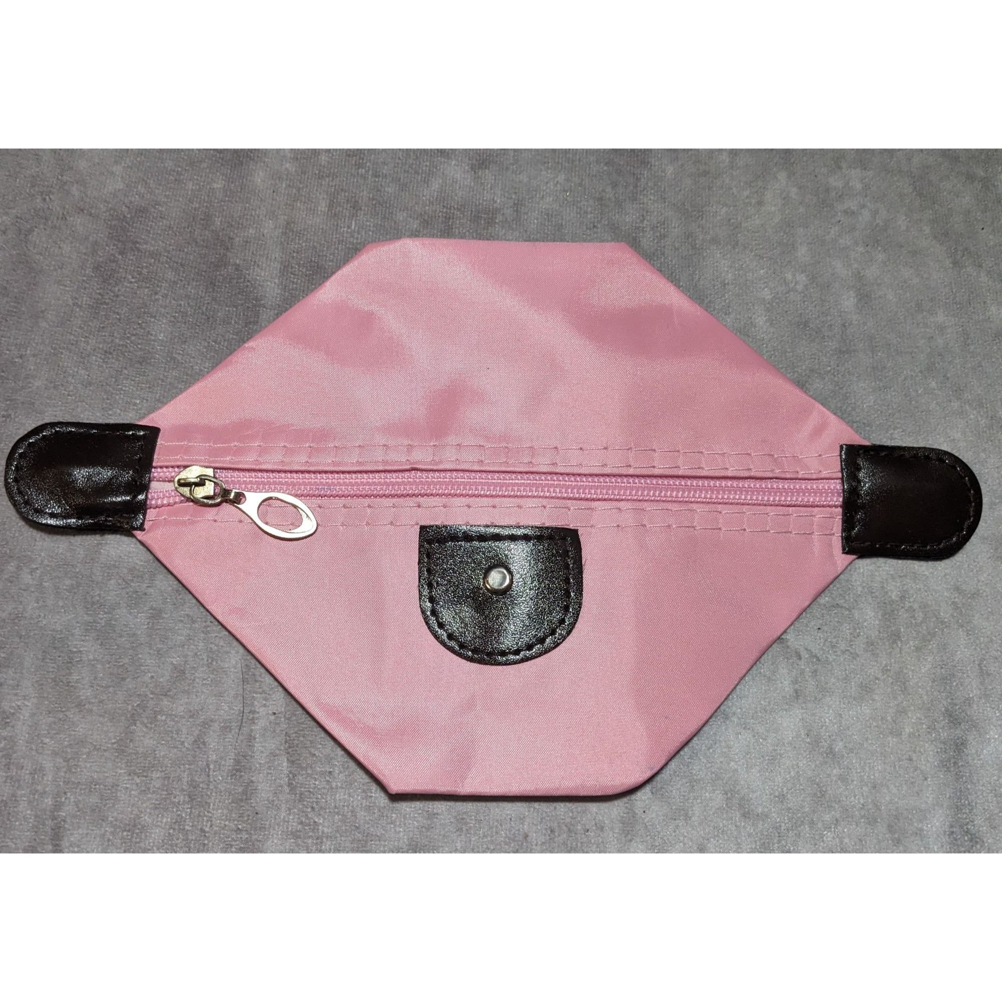 Other Pink And Brown Collapsible Zipper Cosmetic Bag Size ONE SIZE - 5 Thumbnail