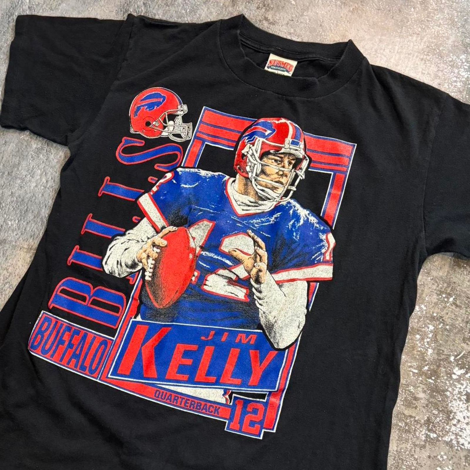 NFL × Nutmeg × Vintage Vintage 90s Jim Kelly Buffalo Bills Shirt Nutmeg Size Large Size US L / EU 52-54 / 3 - 3 Thumbnail