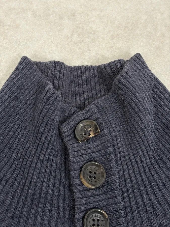Dolce & Gabbana SS2003 Dolce & Gabbana Navy Buttoned Classy Sweater Size US S / EU 44-46 / 1 - 8 Thumbnail