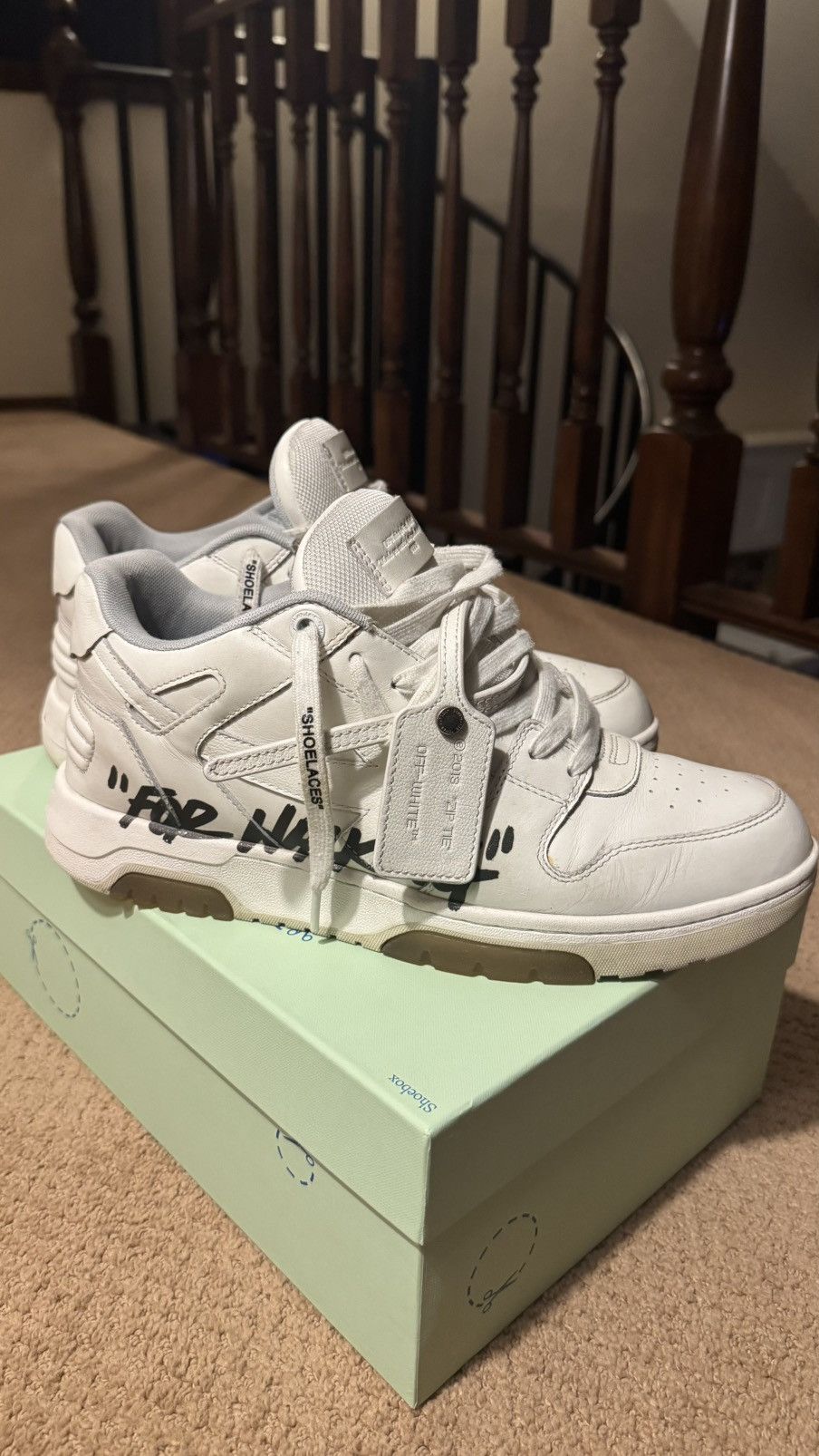 Off-White Off-White Out of Office “for walking” 45 (12) Size US 12 / EU 45 - 2 Thumbnail
