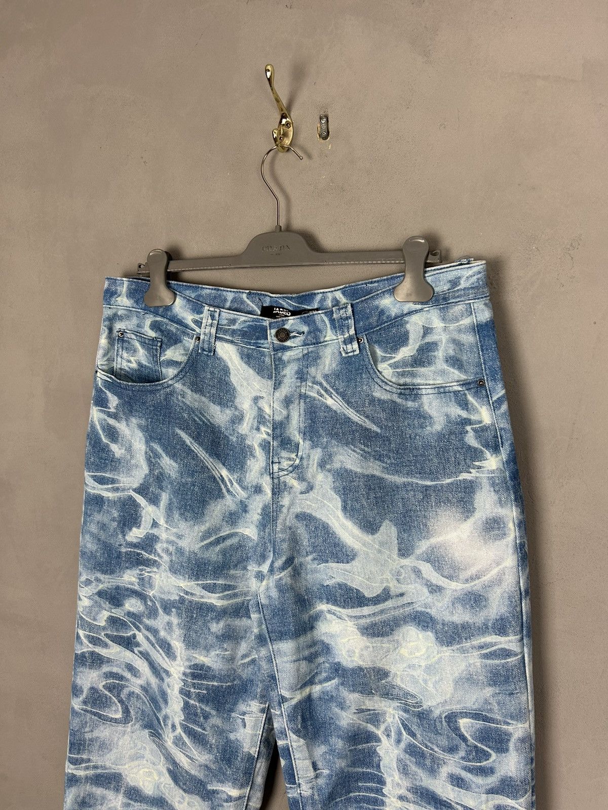 Jaded London Jaded London Water Print W36 L30 Baggy Skate Fit Denim Pants Size US 36 / EU 52 - 4 Thumbnail