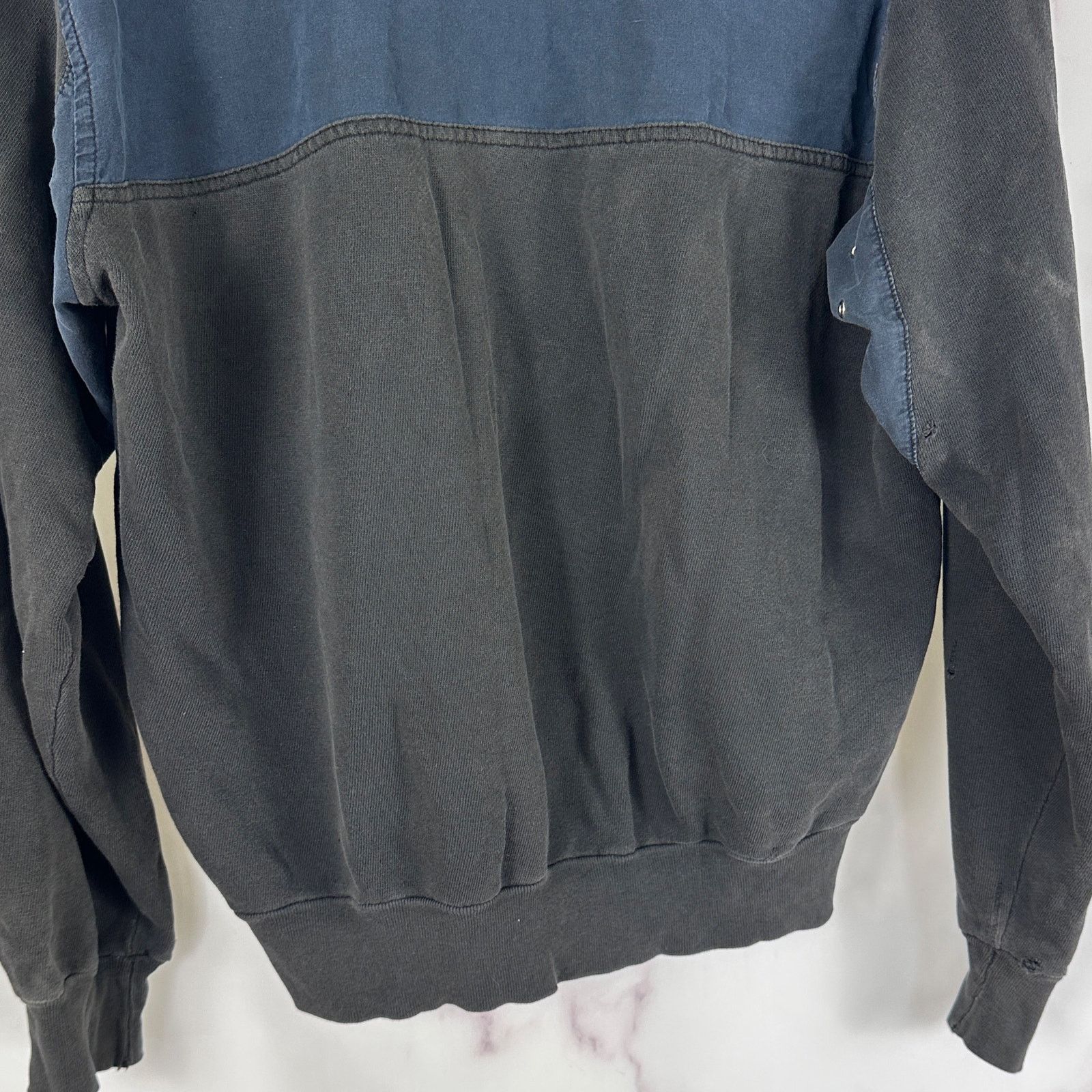 Vintage Blue/Black Expand Henley Sweatshirt Size US L / EU 52-54 / 3 - 6 Thumbnail