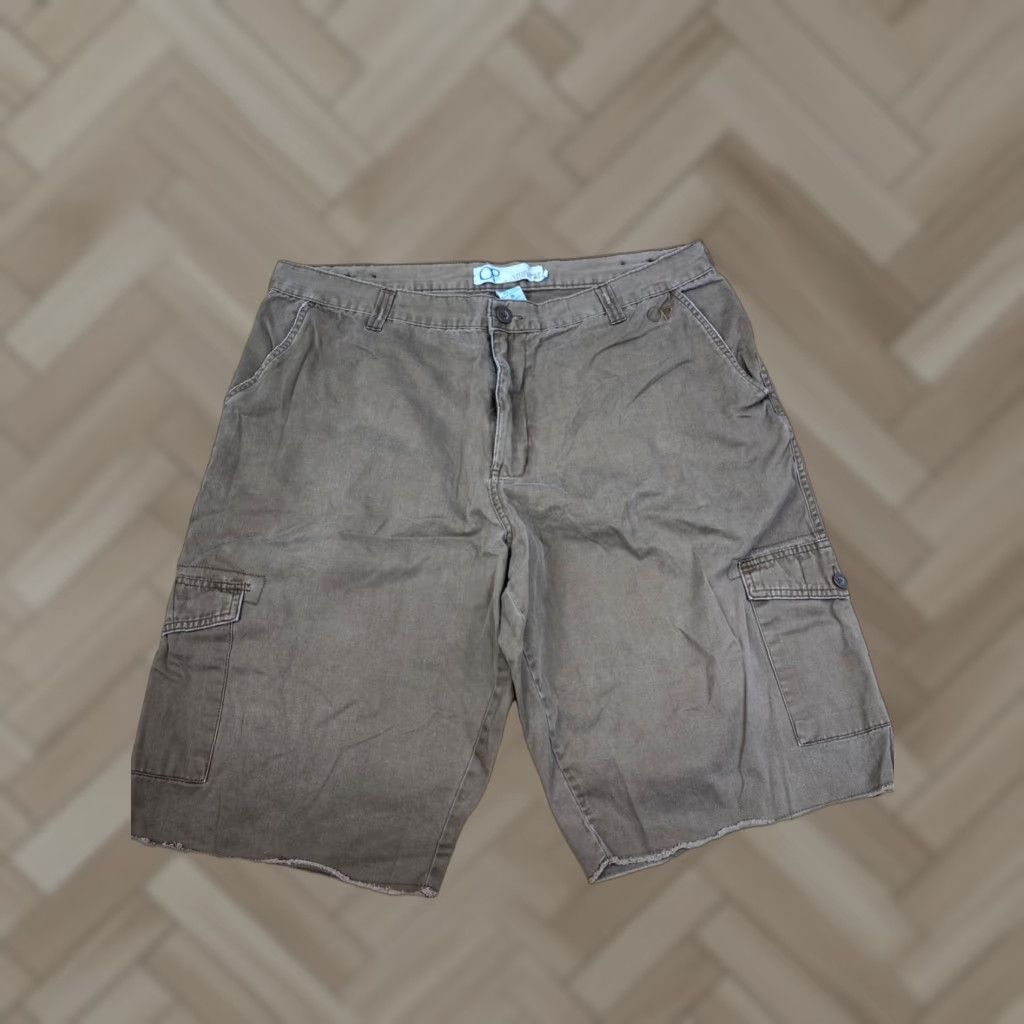 Ocean Pacific Ocean Pacific Cargo Shorts Mens 38 Brown Cotton 12" Inseam Casual Beach Size US 38 / EU 54 - 1 Thumbnail