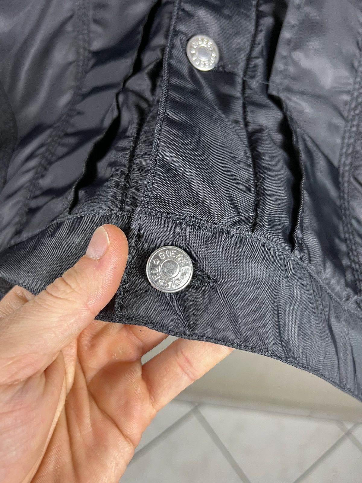 Diesel Vintage 90s Diesel Denver jacket workwear nylon leather boxy Size US XXL / EU 58 / 5 - 19 Thumbnail