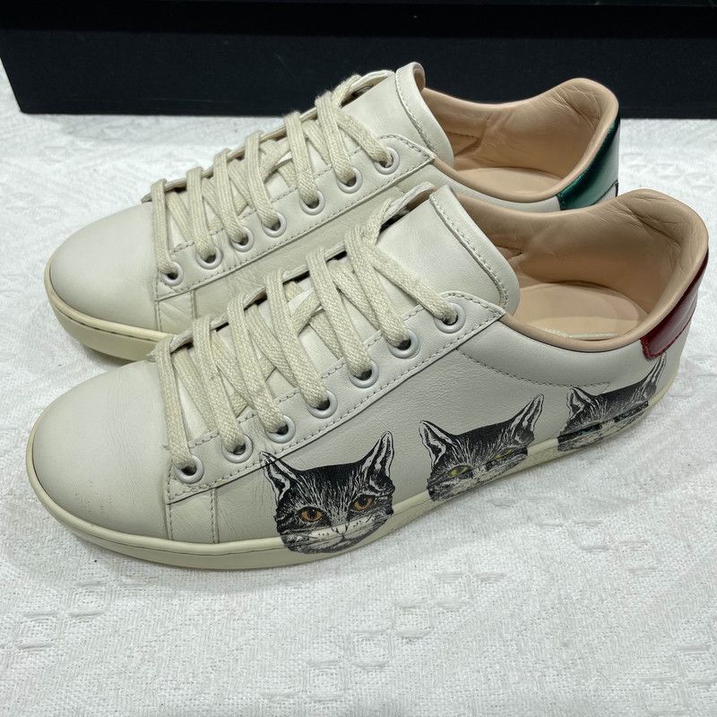 Gucci Gucci Ace Mystic Leather Fashion Sneakers for Women 0079 Size US 8 / IT 38 - 1 Thumbnail