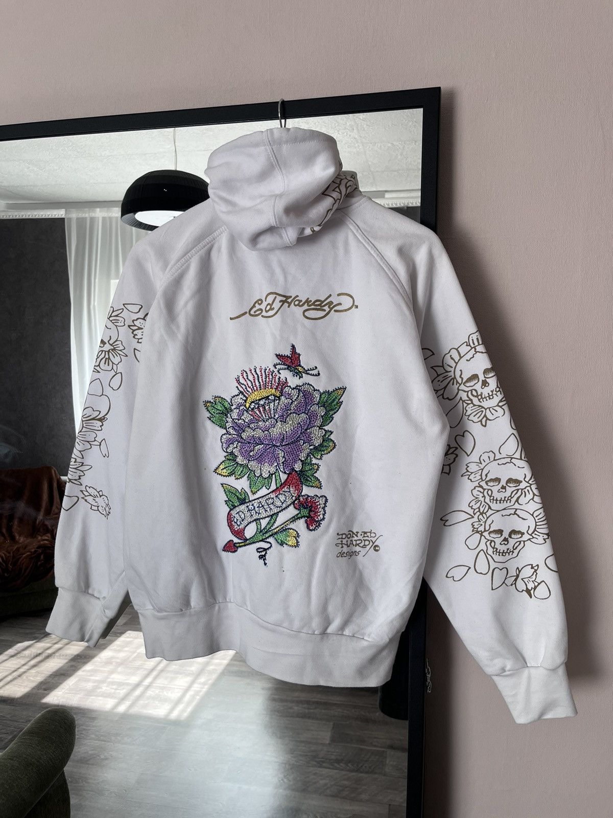Ed Hardy Vintage Y2K Ed Hardy by Christian Audigier Women’s Hoodie Size US S / EU 44-46 / 1 - 1 Thumbnail