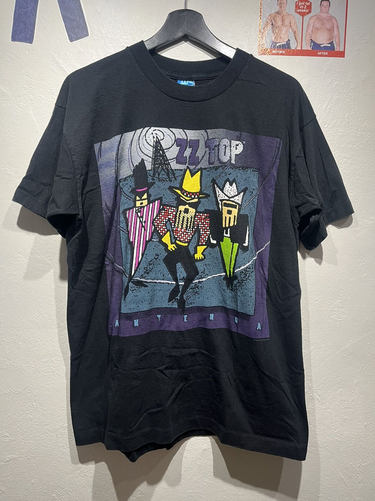 Vintage 1994 ZZ Top Antenna World Tour tee