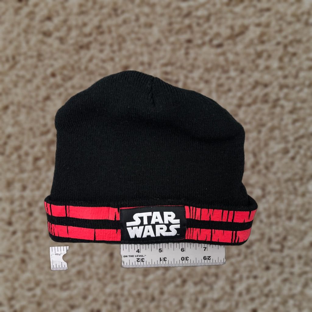 Star Wars Star Wars Beanie Toque Adult One Size Black Pink Stripe Knit 100% Arylic Size ONE SIZE - 1 Thumbnail