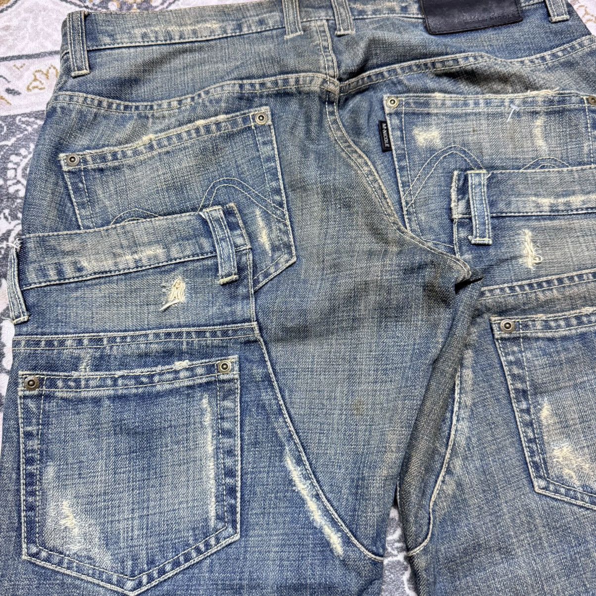Nicole Club Monsieur Nicole Reconstructed Denim Jeans 20471120 Size US 31 - 8 Thumbnail