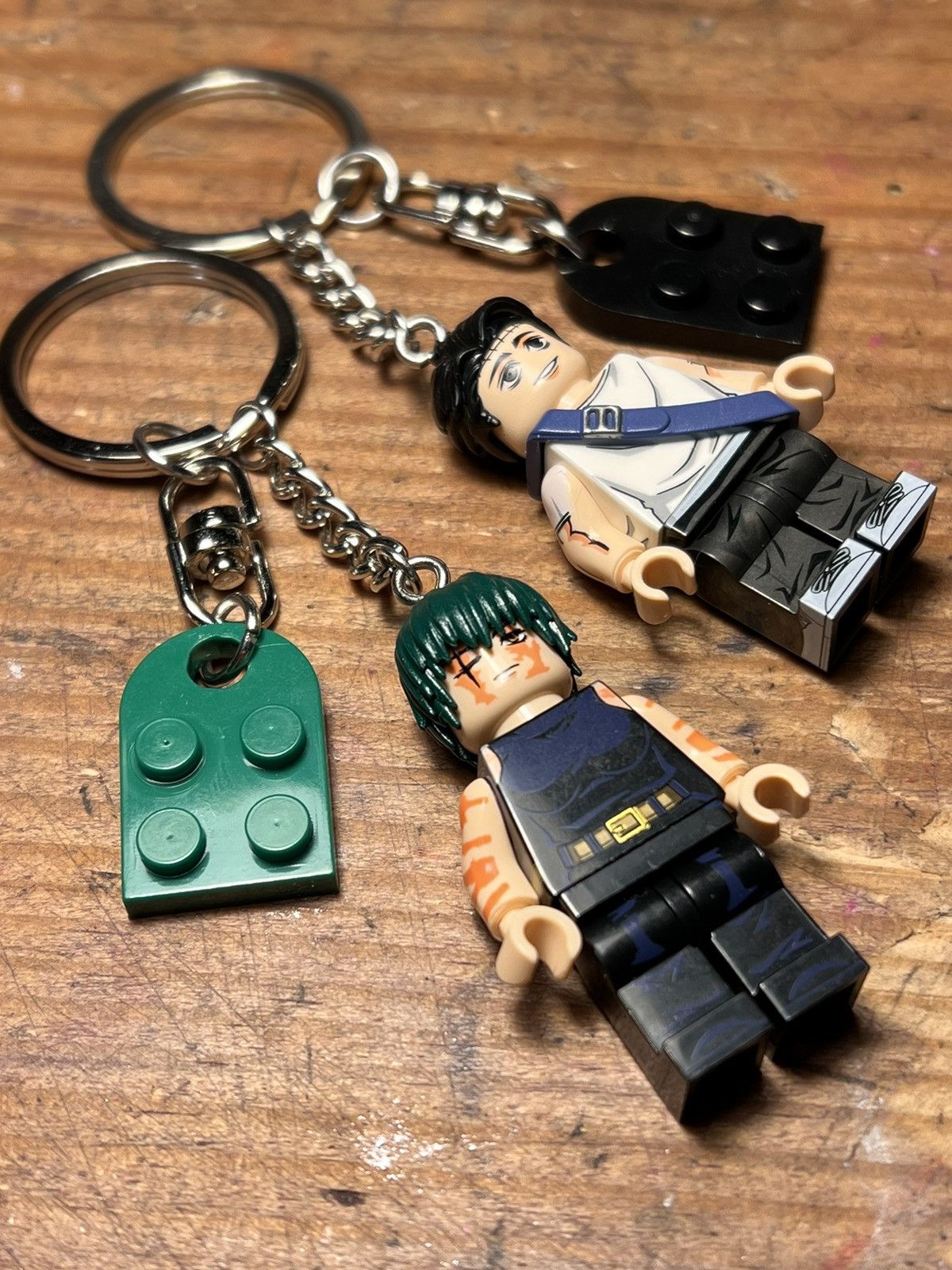 Anime Yuta Maki Jujutsu Kaisen anime minifigure keychain keyring Size ONE SIZE - 3 Thumbnail