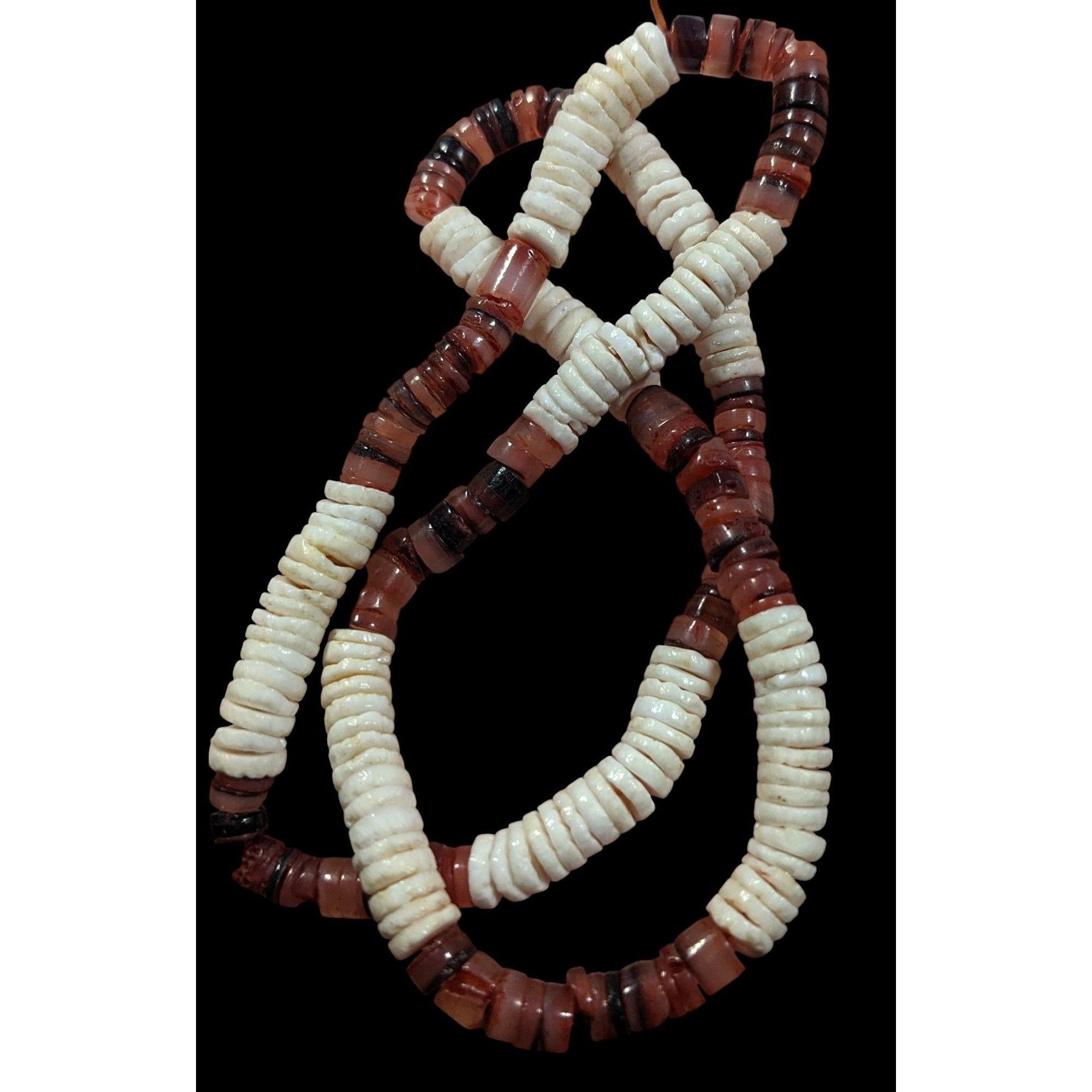 Other Retro Beachy White And Red/Brown Stretchy Heishi Necklace Size ONE SIZE - 3 Thumbnail