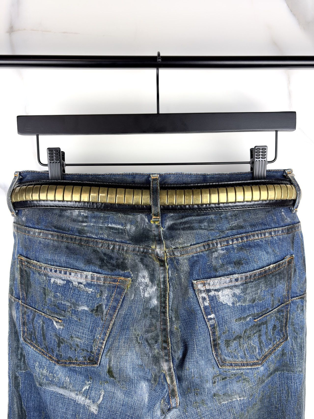 Undercover AW08 Undercover Rats Gold Studded Punk Leather Belt Size ONE SIZE - 2 Thumbnail