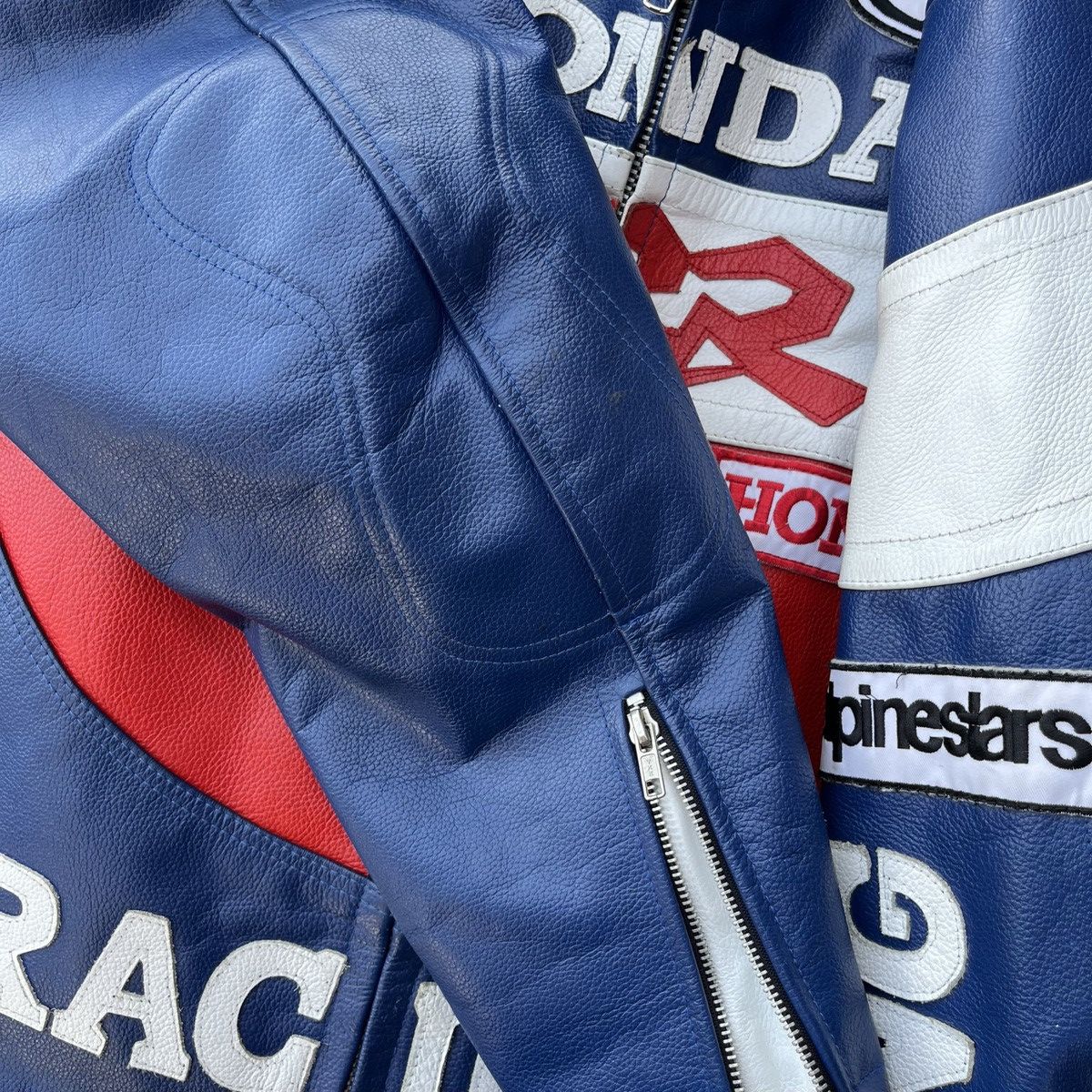 Honda × Vintage HONDA CBR LEATHER RACING JACKET MOTOR VINTAGE MOTOCYCLE Size US XL / EU 56 / 4 - 6 Thumbnail