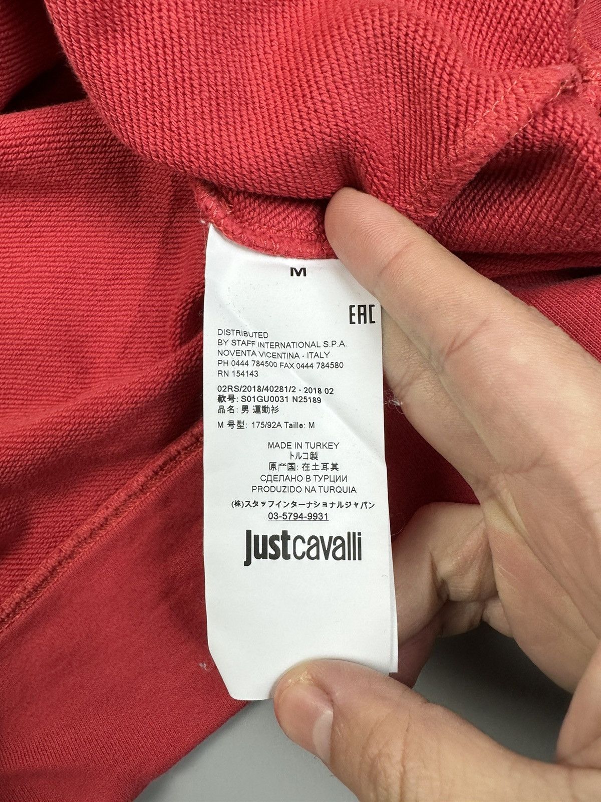 Just Cavalli Just Cavalli Basic Logo Print Sweatshirt Size US M / EU 48-50 / 2 - 5 Thumbnail