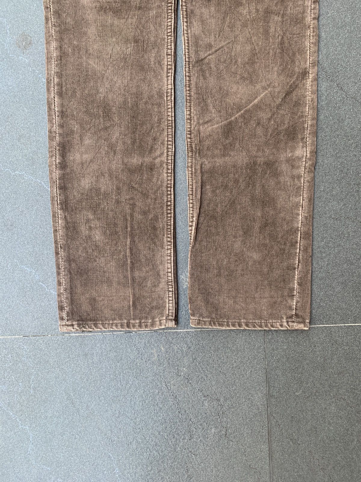 Number (N)ine Brown Washed Dart Corduroy Pants Size US 31 - 4 Thumbnail