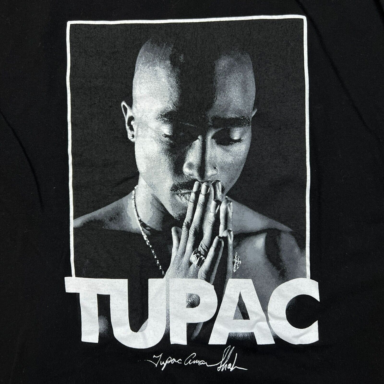 Rap Tees × Vintage Vintage Y2K Tupac Shakur 2Pac Prayer Rap Tee - Mens Large Size US L / EU 52-54 / 3 - 2 Thumbnail