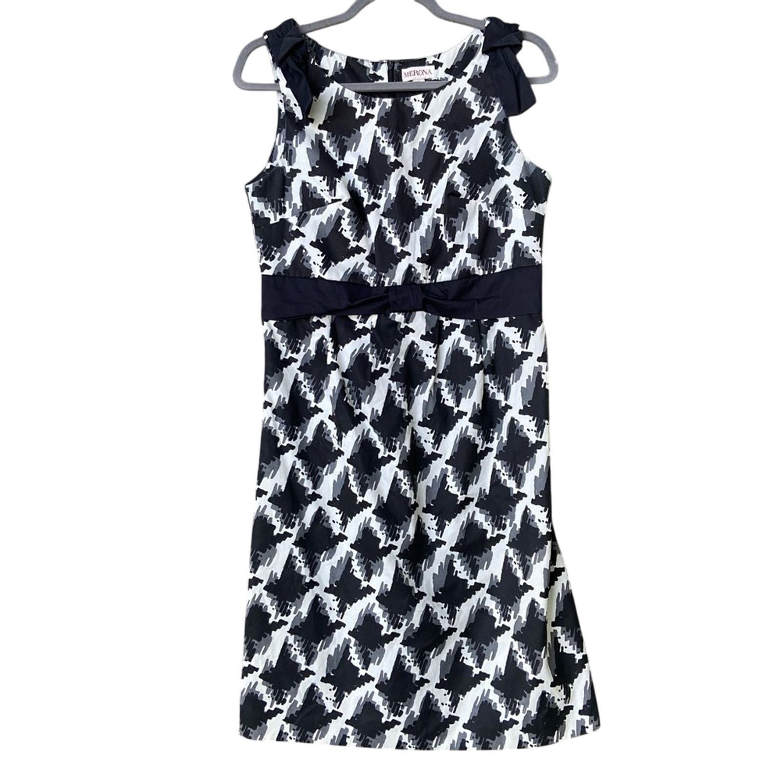 Merona Merona Womens Size 8 Bow Accent Sleeveless Sheath Dress Size M / US 6-8 / IT 42-44 - 1 Thumbnail